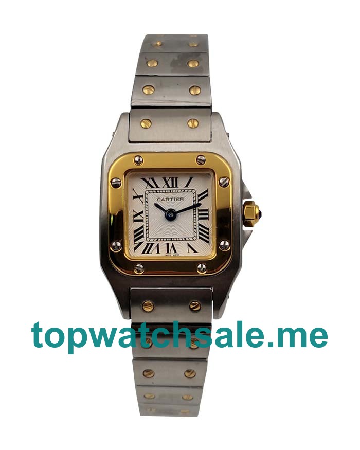 UK 24MM Steel And Gold Santos De Cartier W20012C4 Replica Watches