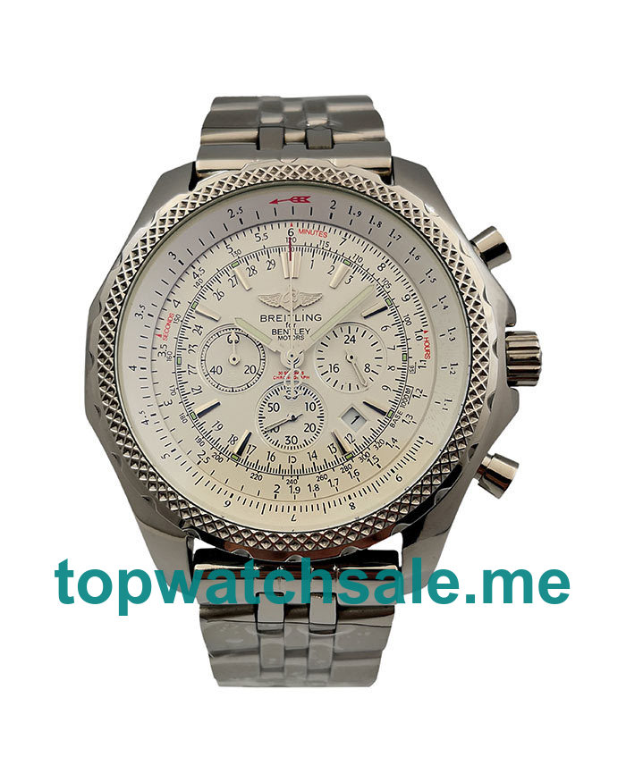 UK 47MM White Dials Breitling Bentley Motors A25362 Replica Watches