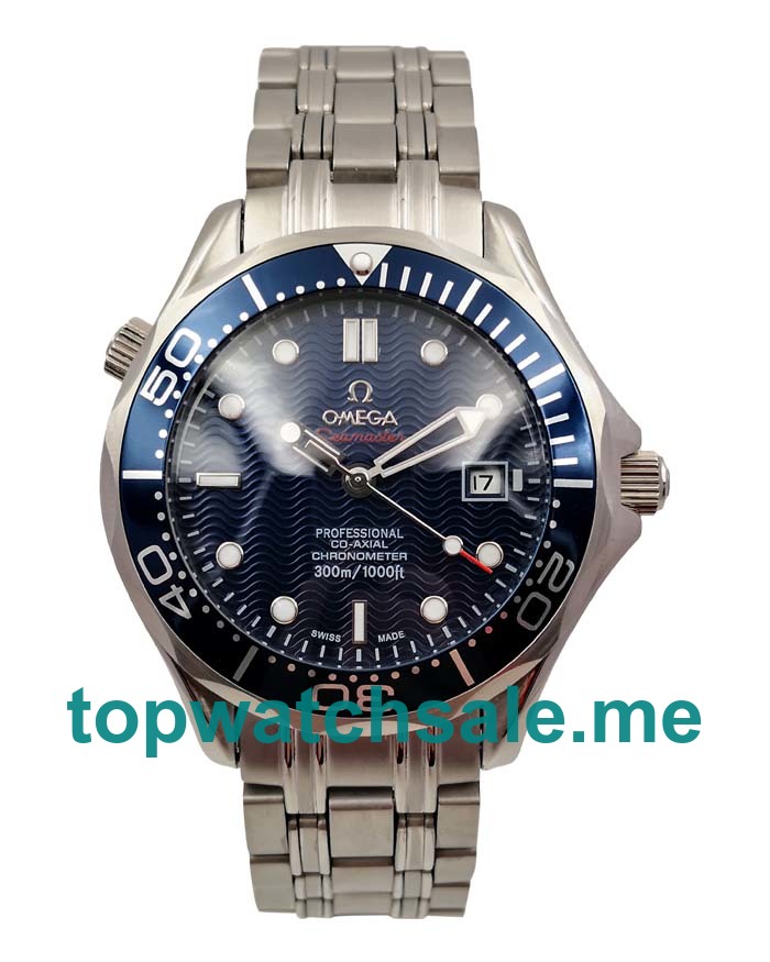 UK 41MM Blue Dials Omega Seamaster 300 M 2222.80.00 Replica Watches