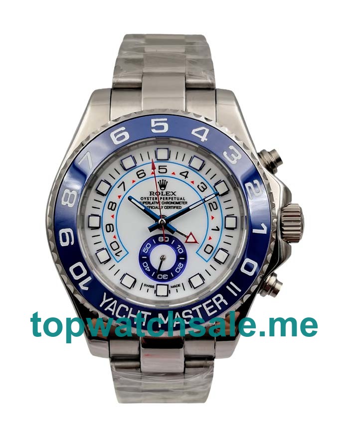 UK 44MM Blue Bezels Rolex Yacht-Master II 116680 Replica Watches